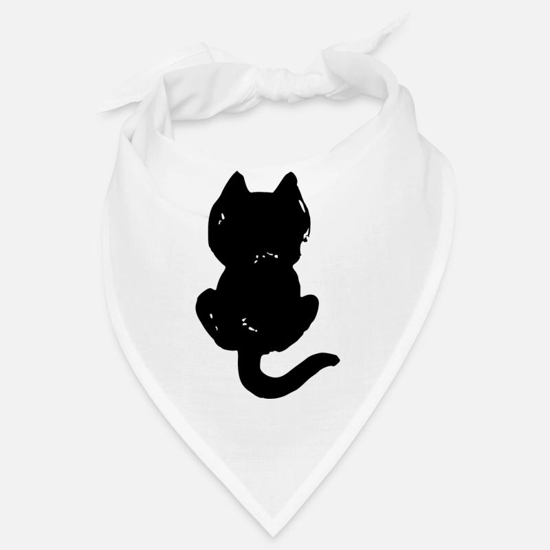 Silhouette cool de chat Bandana