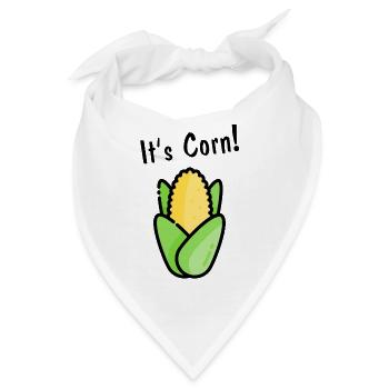 It's corn! - Bandana - Weiß - Vorne