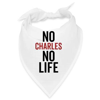 Kein Charles Kein Leben - Bandana - Weiß - Vorne