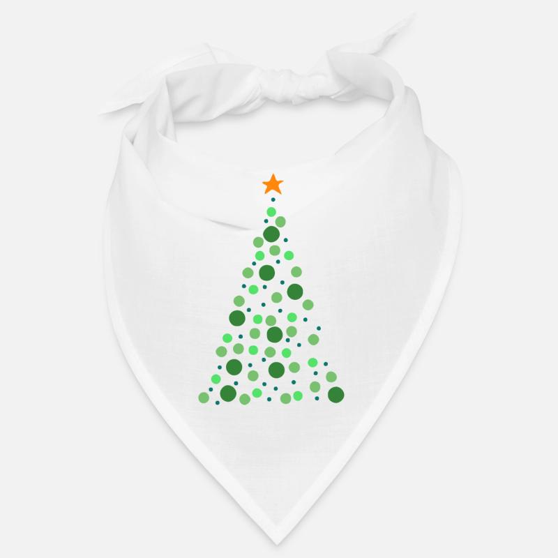 Weihnachtsbaum - Bandana - Weiß