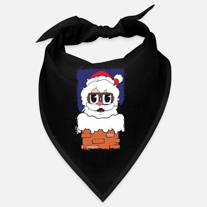 Santa Claus down the chimney Bandana