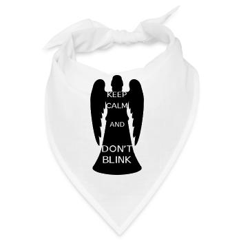 Ruhe bewahren und nicht blinzeln - Bandana - Weiß - Vorne