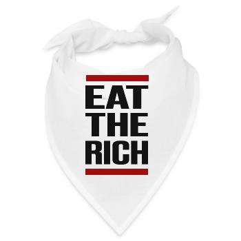 eat the rich - Bandana - Weiß - Vorne