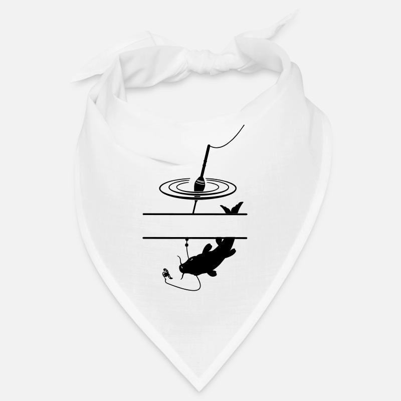 Fish float and bar in between for your own text Bandana