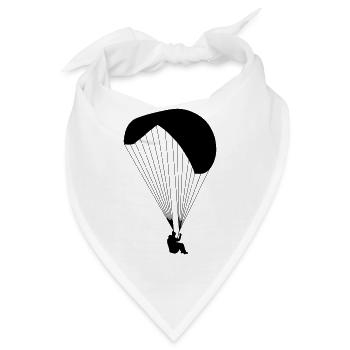 Gleitschirmflieger - Bandana - Weiß - Vorne