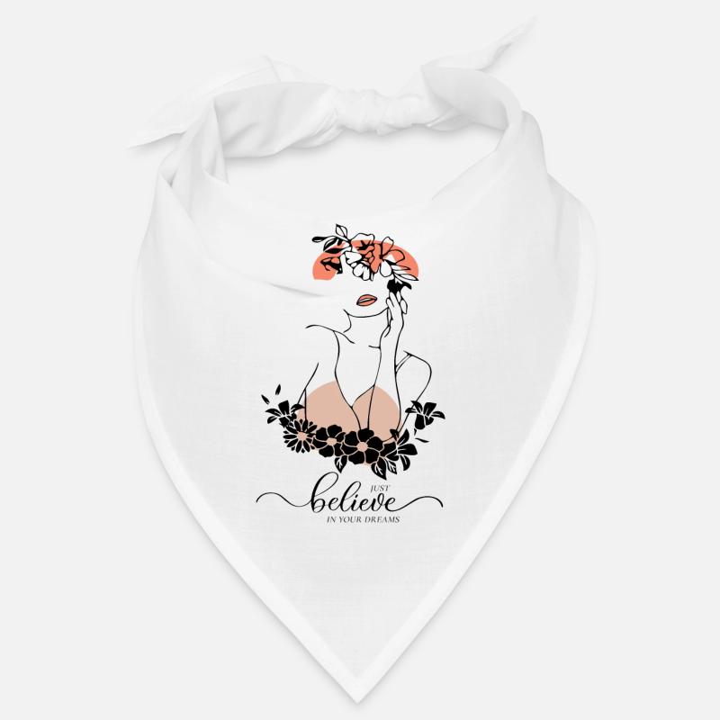 Moderne Kunst, Kunstlinie, glaube an deinen Traum Bandana