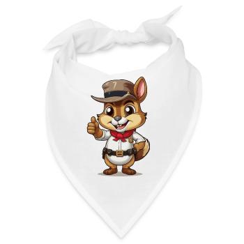 Kleiner Sheriff - Bandana - Weiß - Vorne