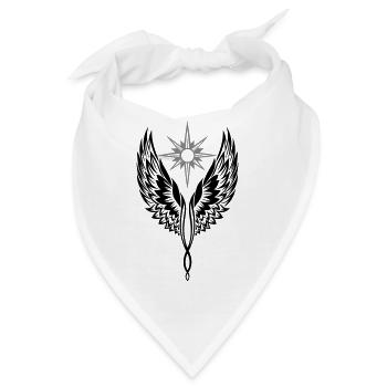 Engelsflügel Engel Flügel Erzengel - Bandana - Weiß - Vorne