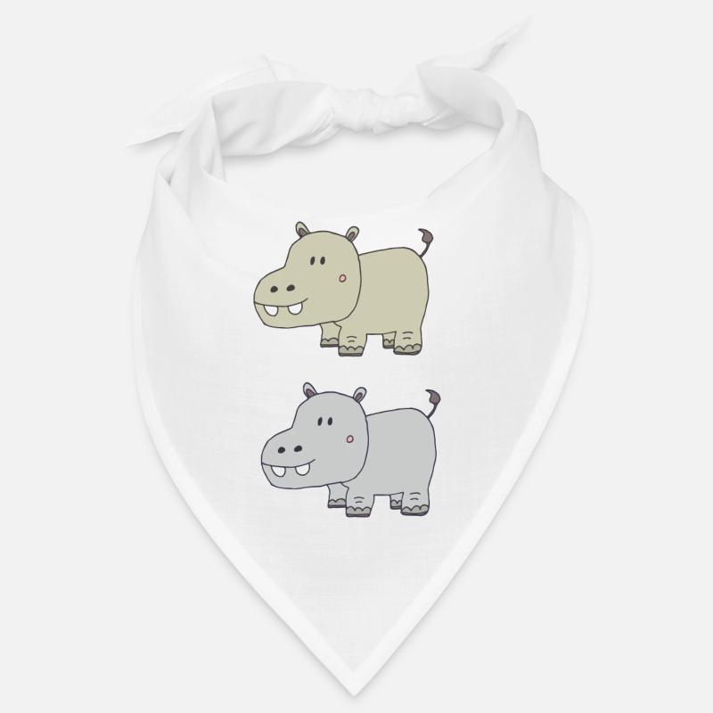 Hippopotames double Bandana