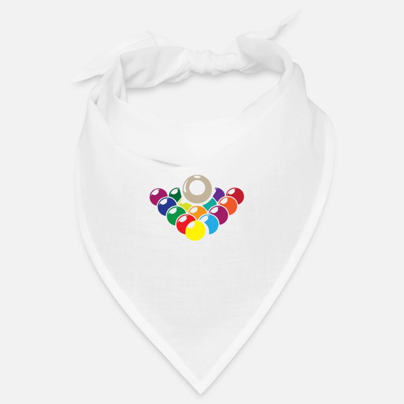 Sleep with a pool player Funny Billiards - Bandana - white