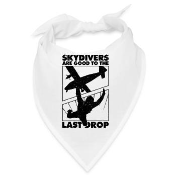 Lustiges Fallschirmspringer-Zitat: Perfektes Geschenk! - Bandana - Weiß - Vorne