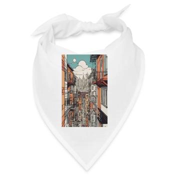 Stadtbild - Bandana - Weiß - Vorne
