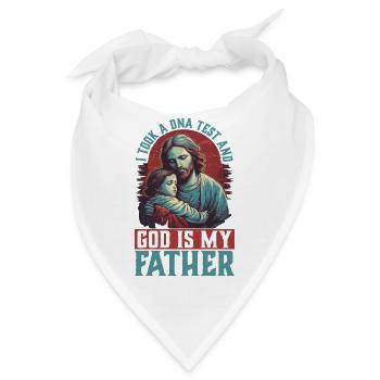 I Took A DNA Test And God Is My Father 31 - Bandana - Weiß - Vorne