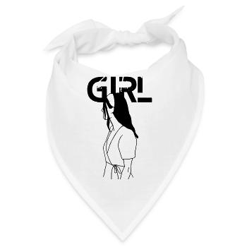 Mädchen - Bandana - Weiß - Vorne