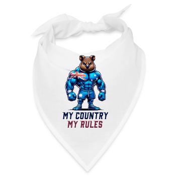 Quokka Australien Held - Bandana - Weiß - Vorne