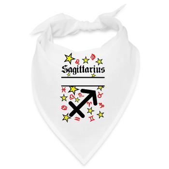 Schütze Schütze Sternzeichen - Bandana - Weiß - Vorne