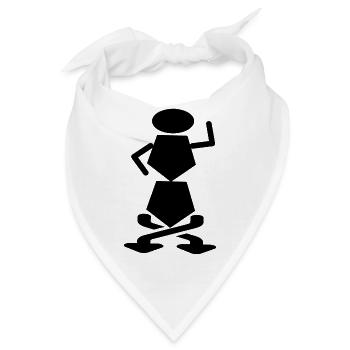 Mode - Bandana - Weiß - Vorne