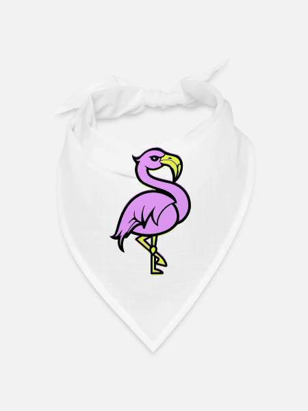 flamingo comic - Bandana - Weiß