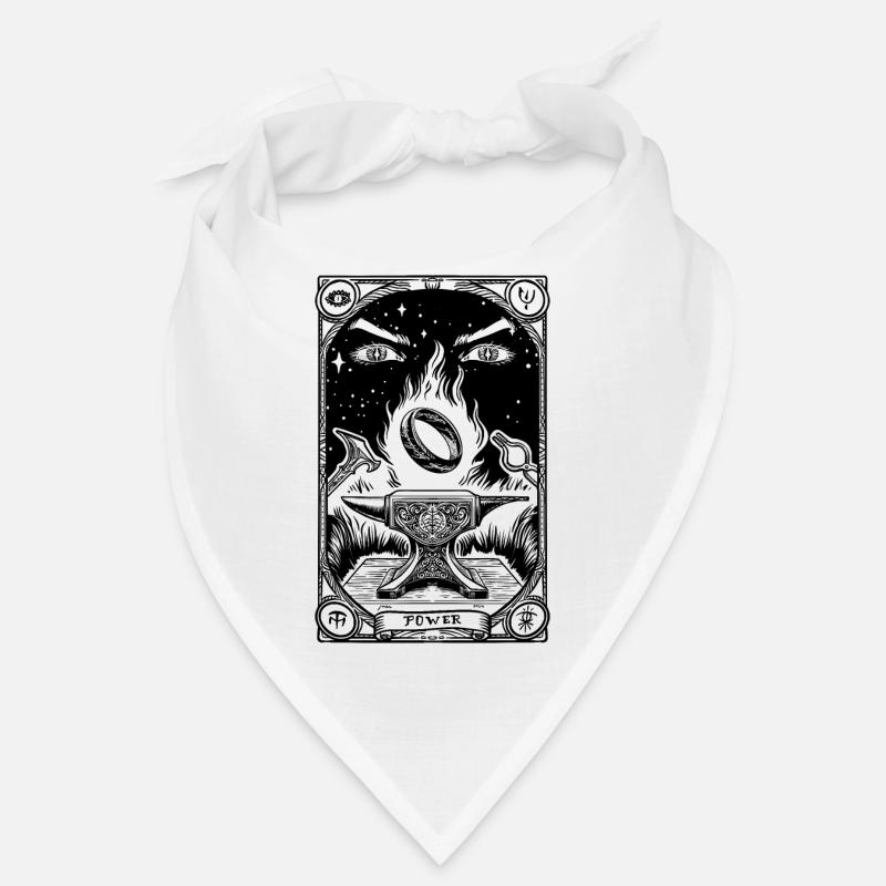 Ein Ring Tarot schwarz - Bandana - Weiß