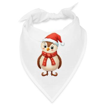 Weihnachtlicher Charakter - Bandana - Weiß - Vorne