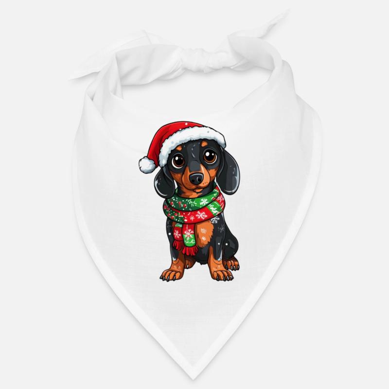 Teckel de Noël Bandana