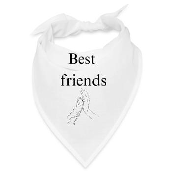 Best friends - Bandana - Weiß - Vorne