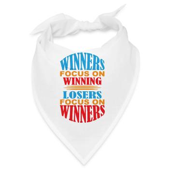 Gewinner blicken nach vorne auf den nächsten Sieg - Bandana - Weiß - Vorne