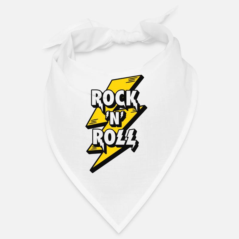 Electrifying Rock and Roll Lightning Design Bandana