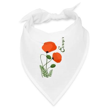 Summer flower - Bandana - Weiß - Vorne