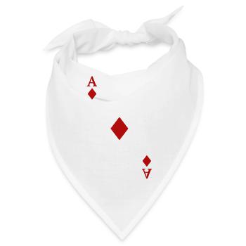 Spielkarten Kontrast - Karo-Ass - Bandana - Weiß - Vorne