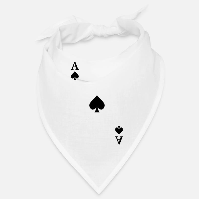 Spielkarten Kontrast - Pik-Ass Bandana