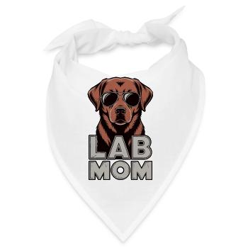 Fox red Labrador Mama Sonnenbrille - Bandana - Weiß - Vorne