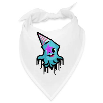 Wilder Oktopus - Bandana - Weiß - Vorne