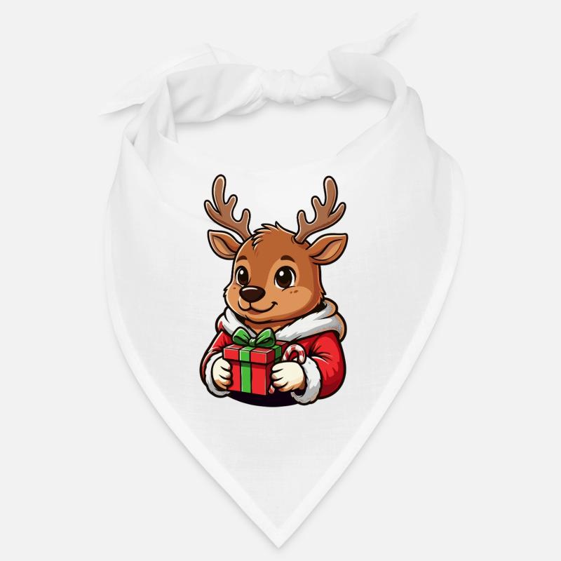 Christmas Reindeer with Gift Bandana
