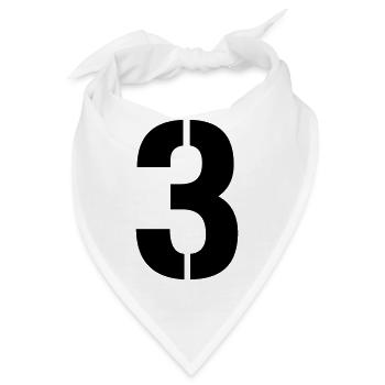 3 - Bandana - Weiß - Vorne