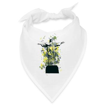 Rio Christus Statue – Cristo – Urban Splash Art - Bandana - Weiß - Vorne