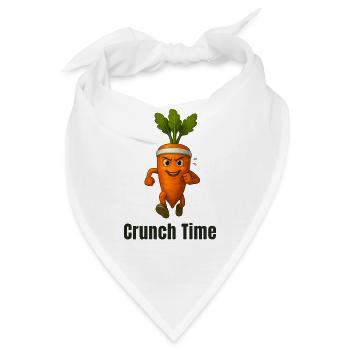 Crunch Time Karotte Held karikatur  - Bandana - Weiß - Vorne
