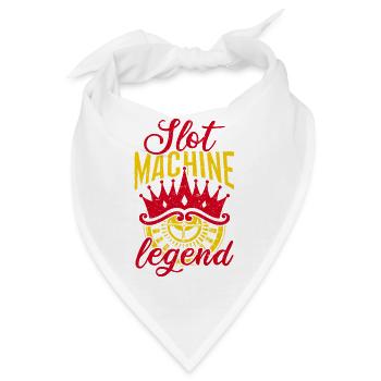 Gambling Fan Slot Machine Legend Casino - Bandana - Weiß - Vorne