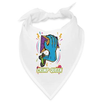 Crimp Queen Kletter-Boulder-Spaß - Bandana - Weiß - Vorne