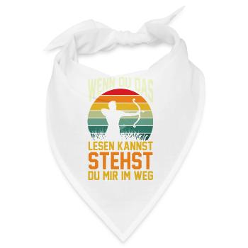 Bogenschütze Bogensport Bogenschießen - Bandana - Weiß - Vorne