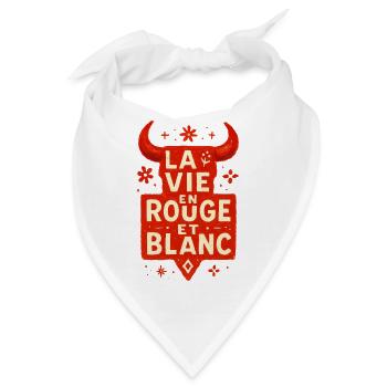 Das Leben in Rot ist weiß – Féria - Bandana - Weiß - Vorne