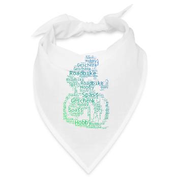 Klares Roadbike Motiv für jeden Tag - Bandana - Weiß - Vorne