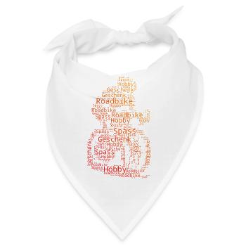 Klares Roadbike Motiv für jeden Tag - Bandana - Weiß - Vorne