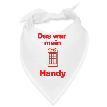 Das war mein Handy – Retro Call! Damals, früher  - Bandana - Weiß - Vorne