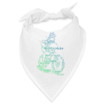 Ein Must Have für echte Mountainbike - Bandana - Weiß - Vorne