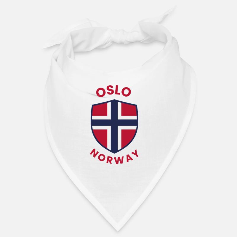 Bouclier de Norvège d’Oslo avec drapeau Bandana