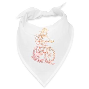Ein Must Have für echte Mountainbike - Bandana - Weiß - Vorne