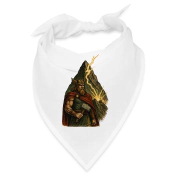 Nordischer Heldenhammer Thor - Bandana - Weiß - Vorne