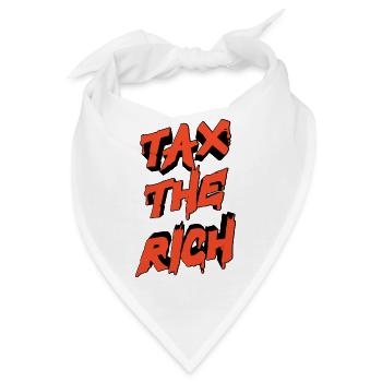 Tax The Rich - Bandana - Weiß - Vorne