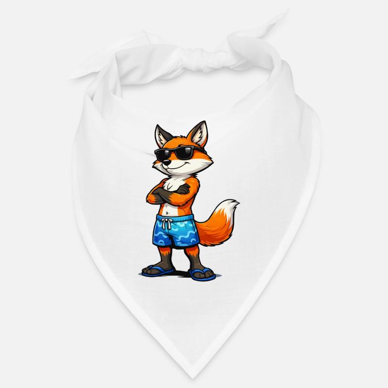 Sommerfuchs mit Sonnenbrille Bandana